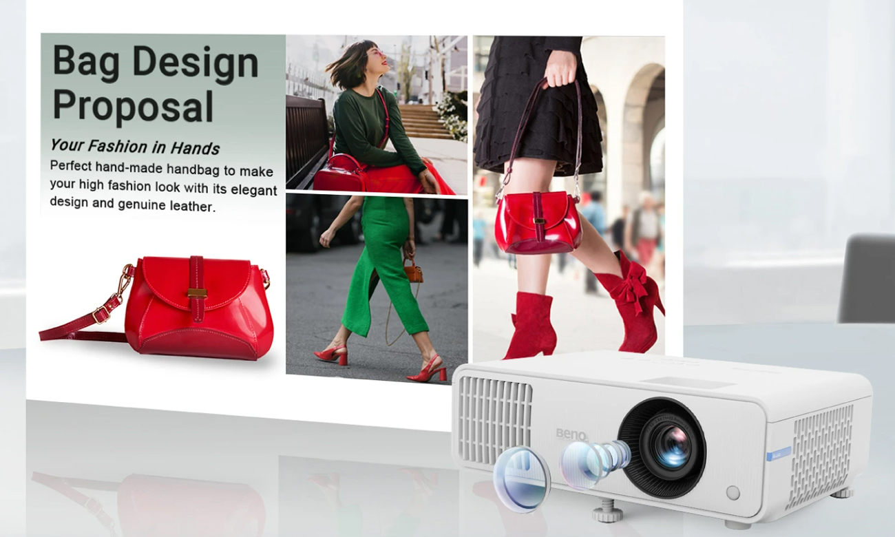 BenQ LH550 Glaslinsen