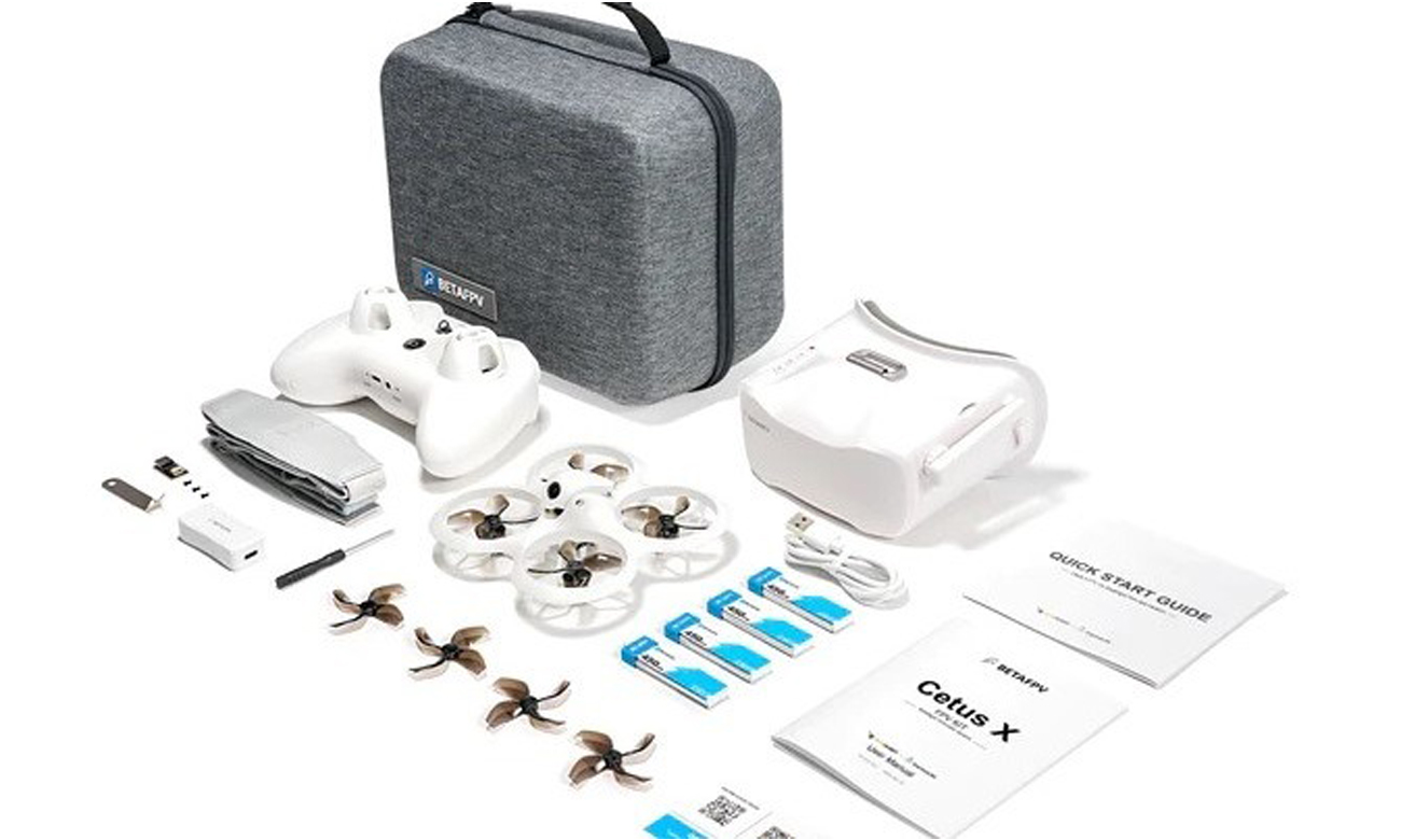 Inhalt des BetaFPV Cetus X Kit ELRS