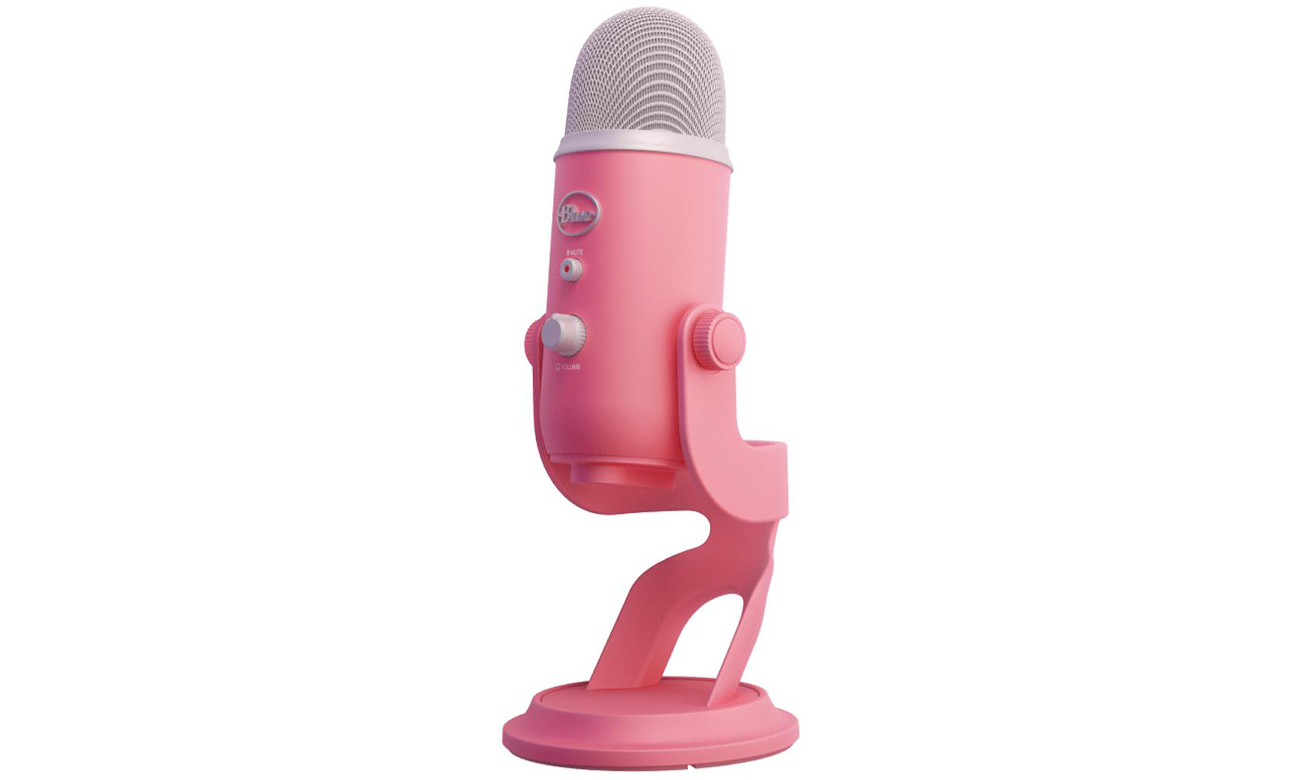 Mikrofon biurkowy Blue Microphones Yeti Sweet Pink - Widok od przodu pod kątem
