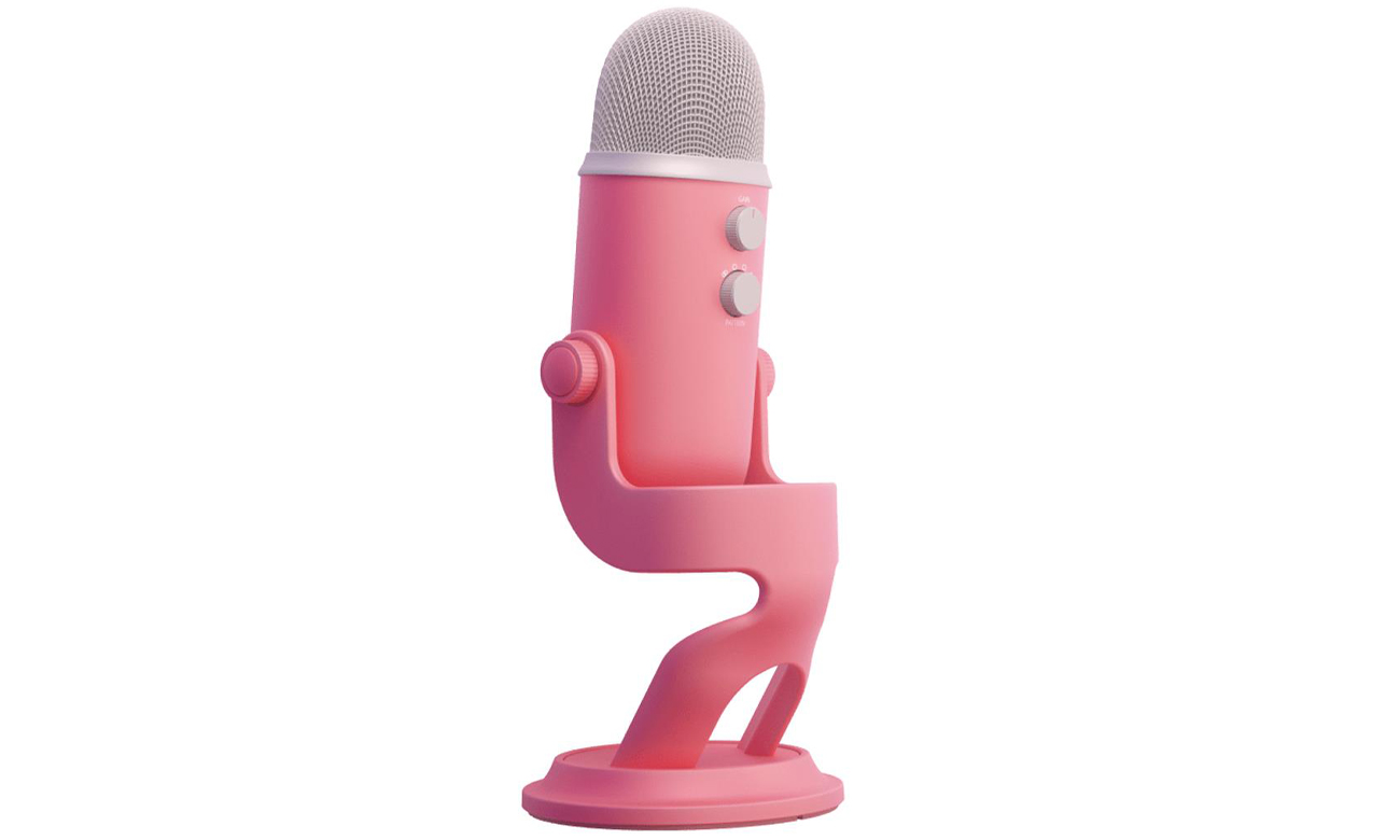 Mikrofon biurkowy Blue Microphones Yeti Sweet Pink - Widok od przodu pod kątem