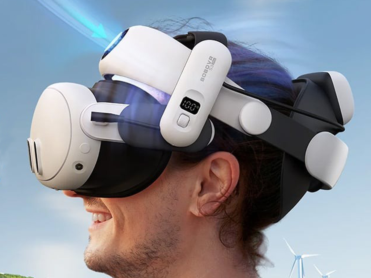 Entlastungsriemen mit Akku BOBOVR S3 PRO für Meta Quest 3 - Zuverlässige Belüftung