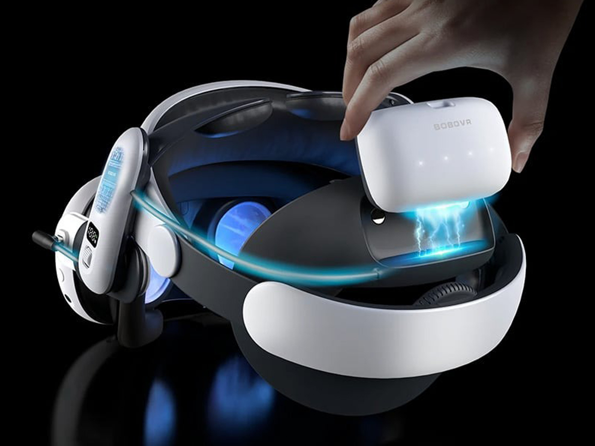 Entlastungsriemen mit Akku BOBOVR S3 PRO für Meta Quest 3 - Einfacher Akkuwechsel