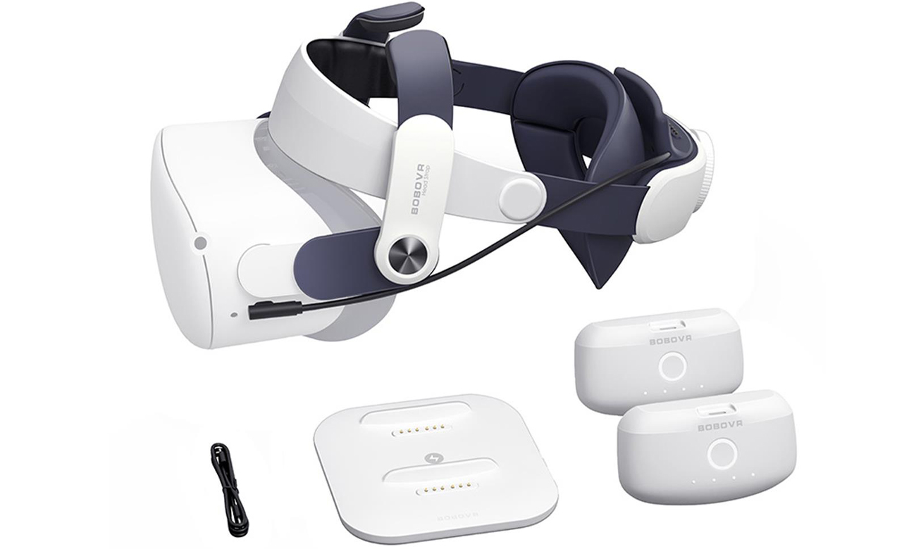 Entlastungsgurt BOBOVR M2 Plus für Oculus Quest 2 und 2x Akku