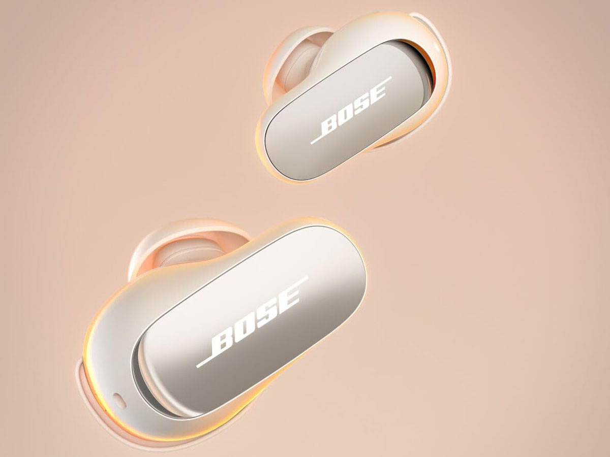 Drahtlose Bose QuietComfort Ultra Earbuds Weiß - Lifestyle-Grafik