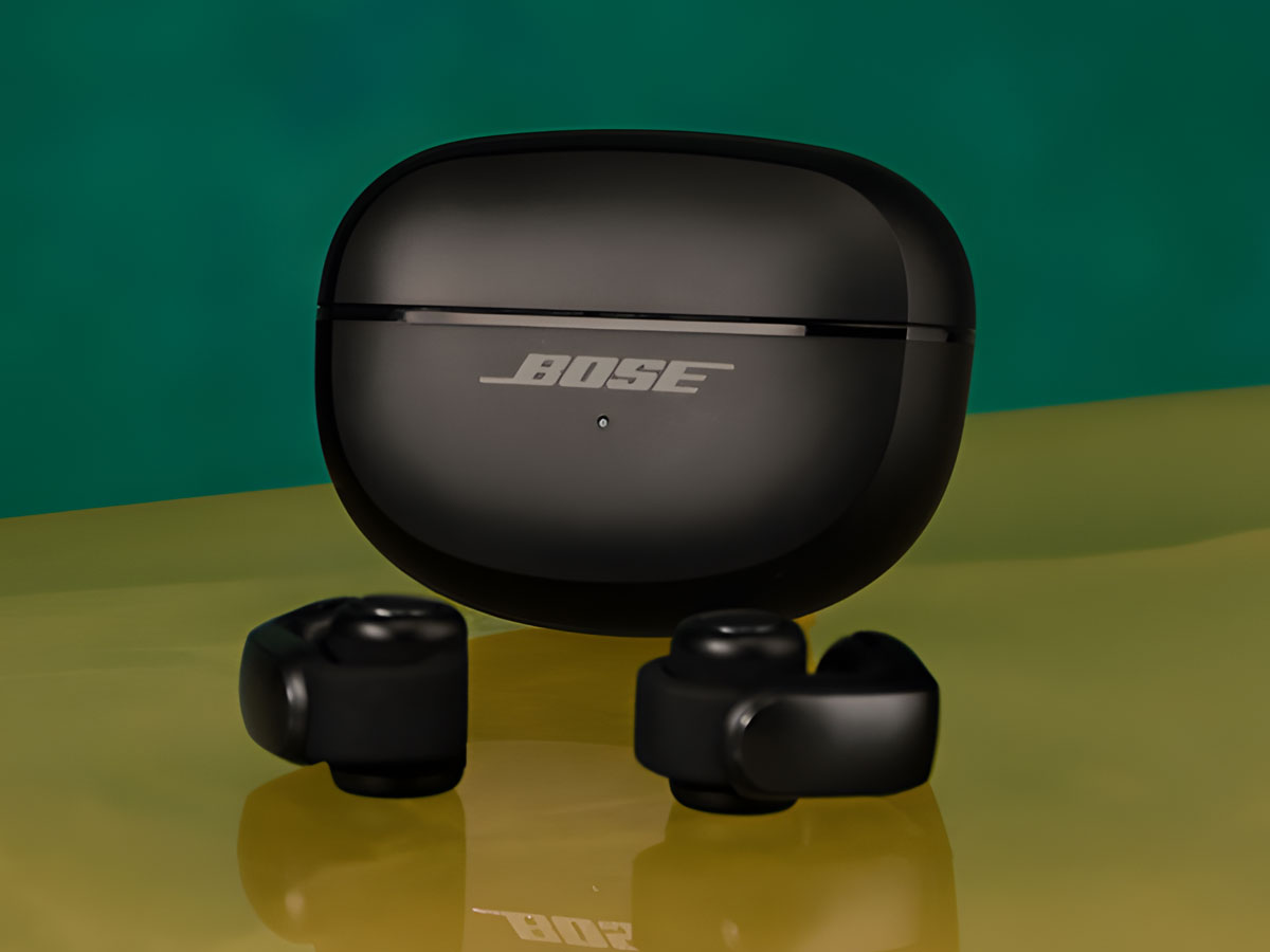 Drahtlose Bose Ultra Open Kopfhörer Schwarz - Lifestyle-Grafik