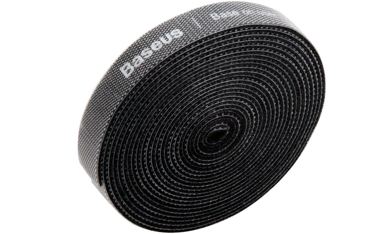 Organizer do kabli Baseus Colourful Circle Velcro Straps schwarz 3m