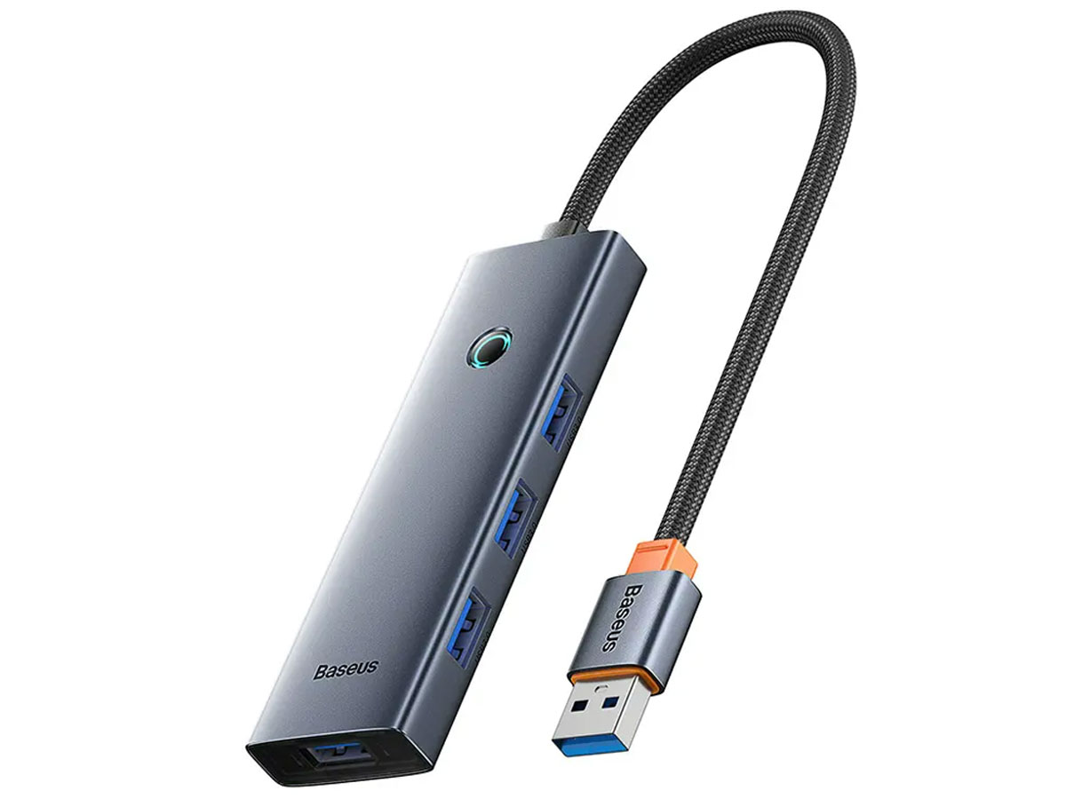 Baseus UltraJoy Series Lite 4-Port (USB - 4x USB 3.0, Grau)