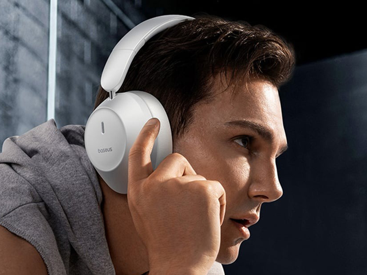 Kabellose Kopfhörer Baseus Bass 30 Max Weiß - Lifestyle-Grafik