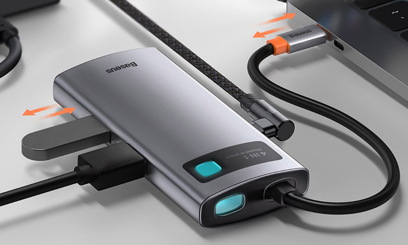 Baseus Metal Gleam Hub łączność