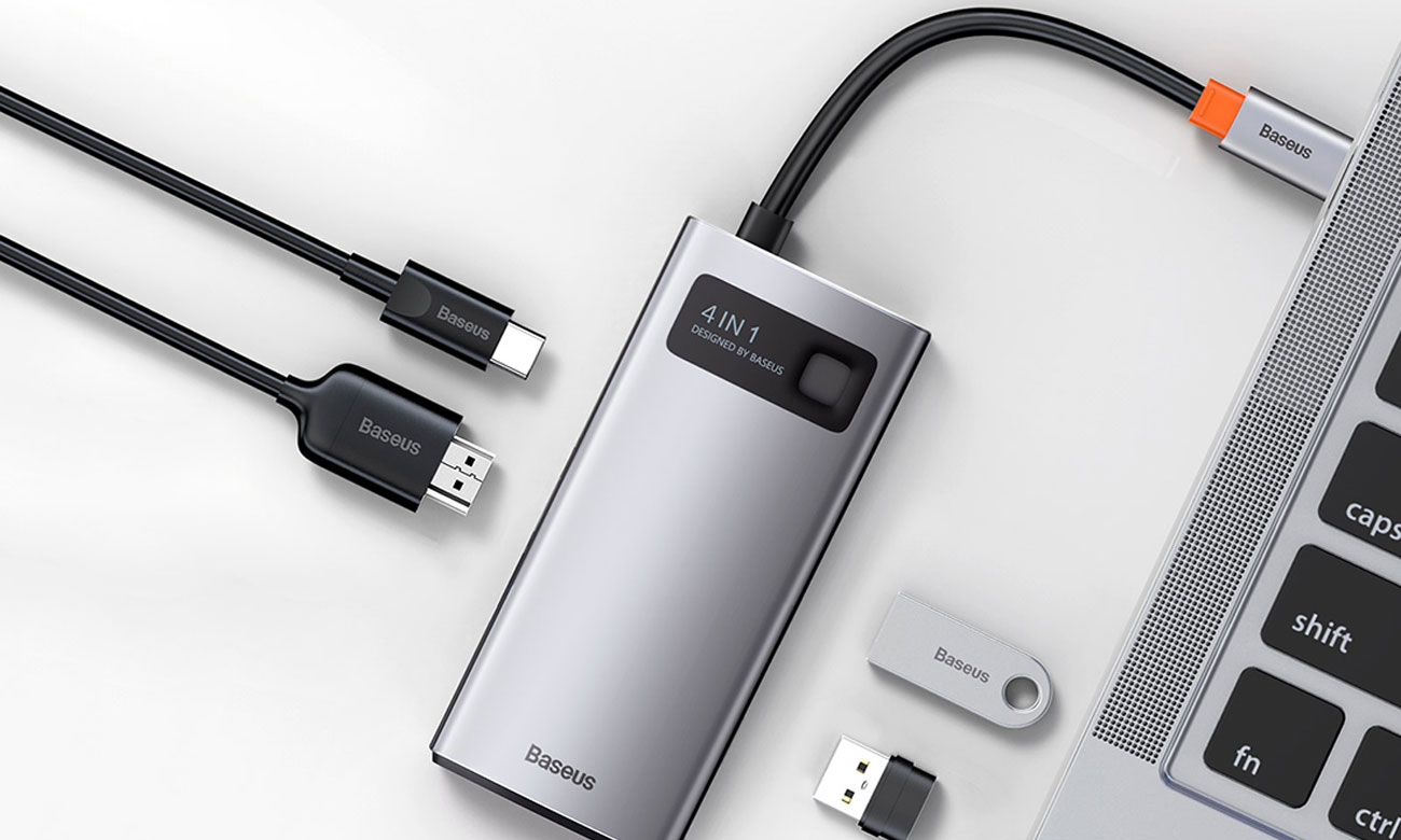 Baseus Metal Gleam Hub porty USB