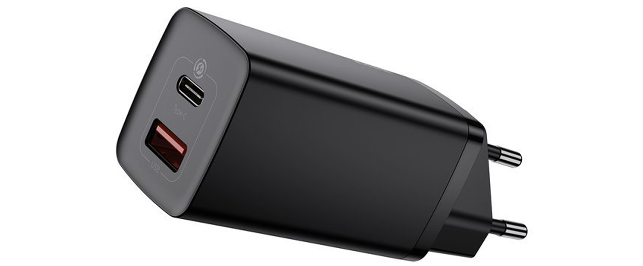Netzteil Baseus GaN2 Lite USB-C USB-A 65W schwarz