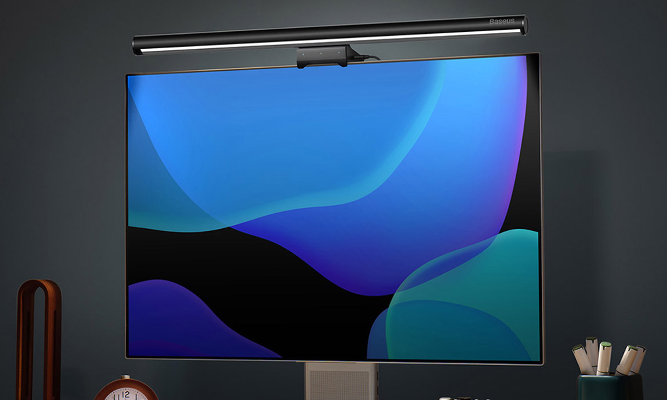 Baseus i-Wok 2 Montage am Monitor