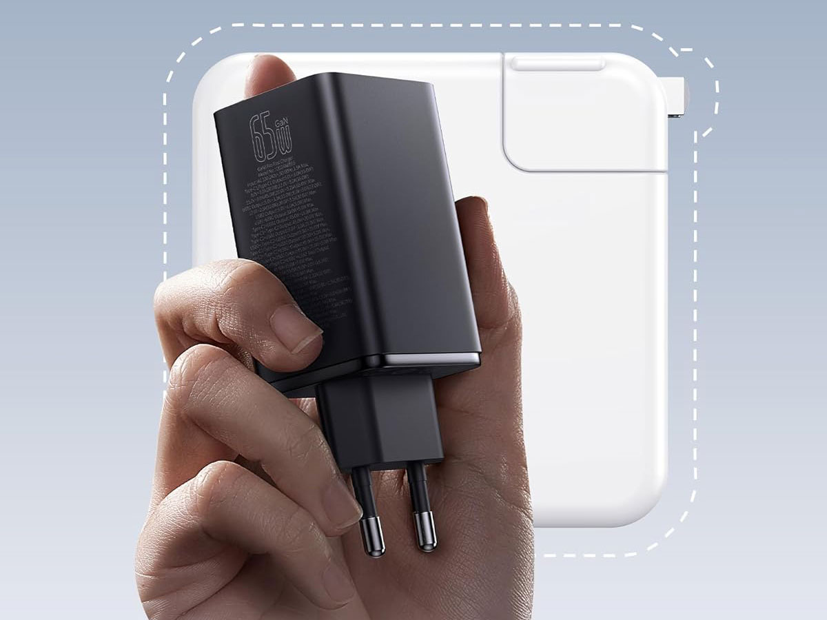 Baseus GaN6 Pro 65W Ladegerät - Kompakte und bequeme Bauweise