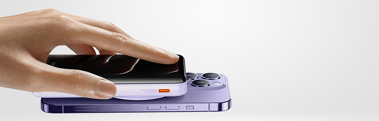 Baseus Magnetic Bracket Wireless Charging Power Bank zasilanie