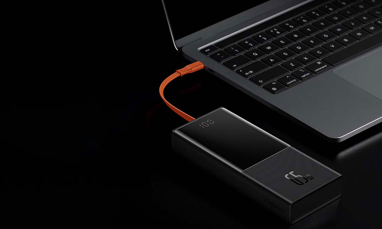 Powerbank Baseus Elf Laptop laden