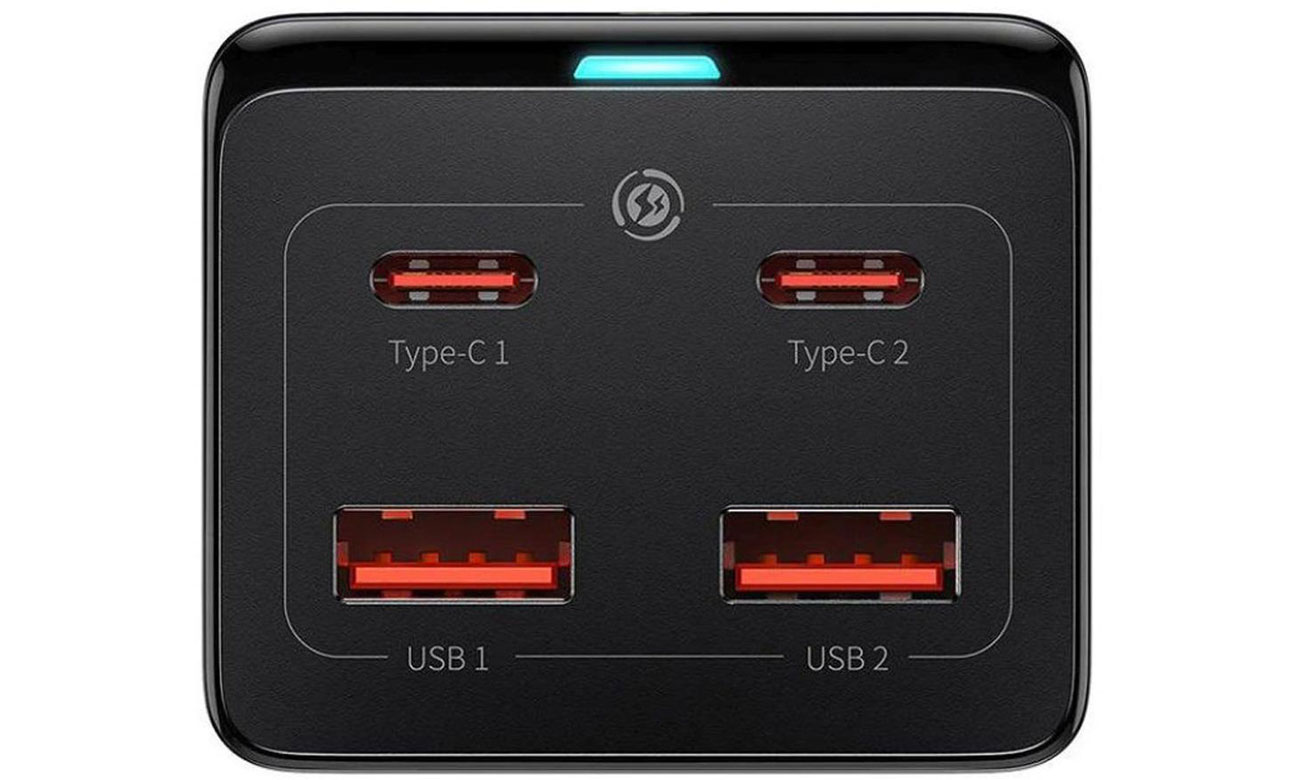 Baseus GaN3 Pro 100 W Desktop Powerstrip złącza USB