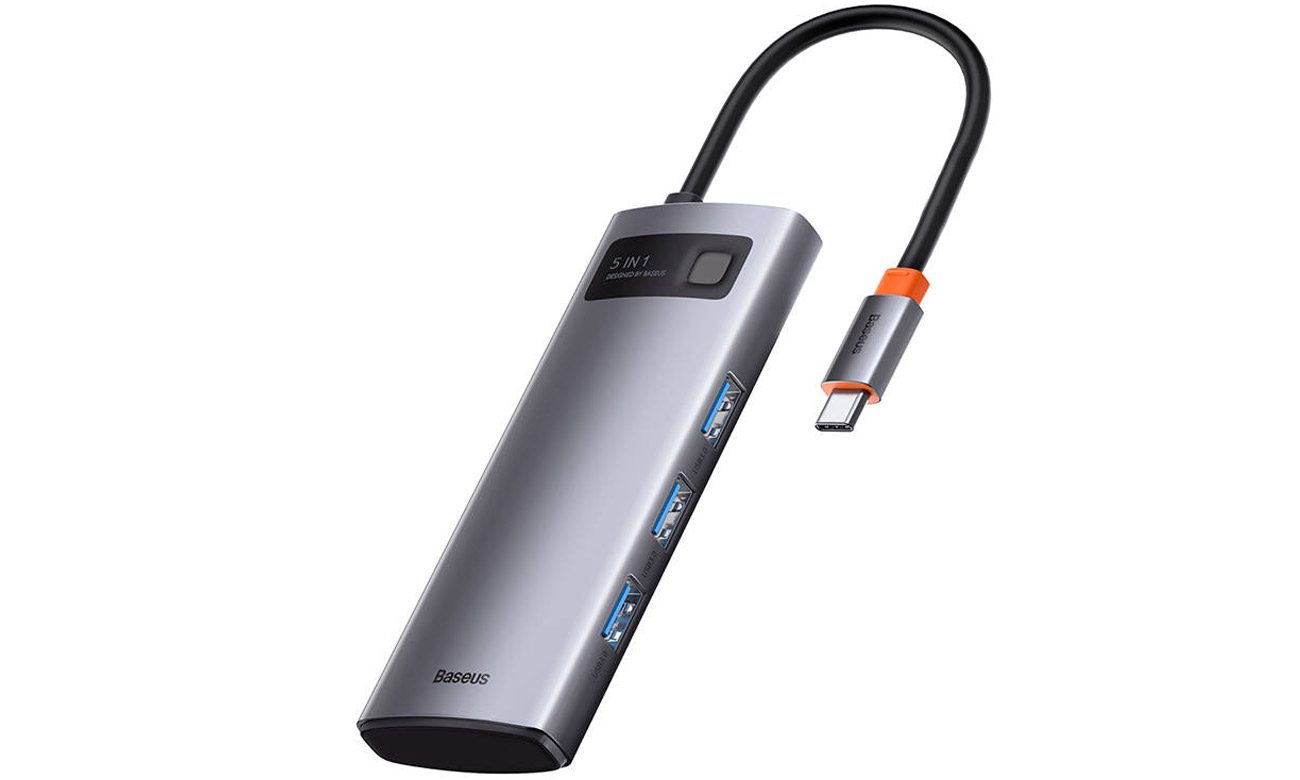 Baseus USB-C 5-in-1 (x USB 3.0, HDMI, USB-C PD) Hub