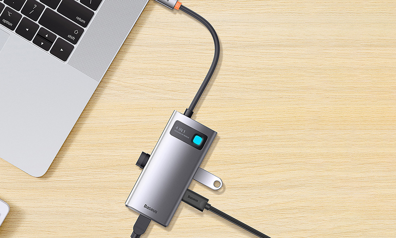 Baseus Metal Gleam Series 4-in-1 angeschlossene Geräte