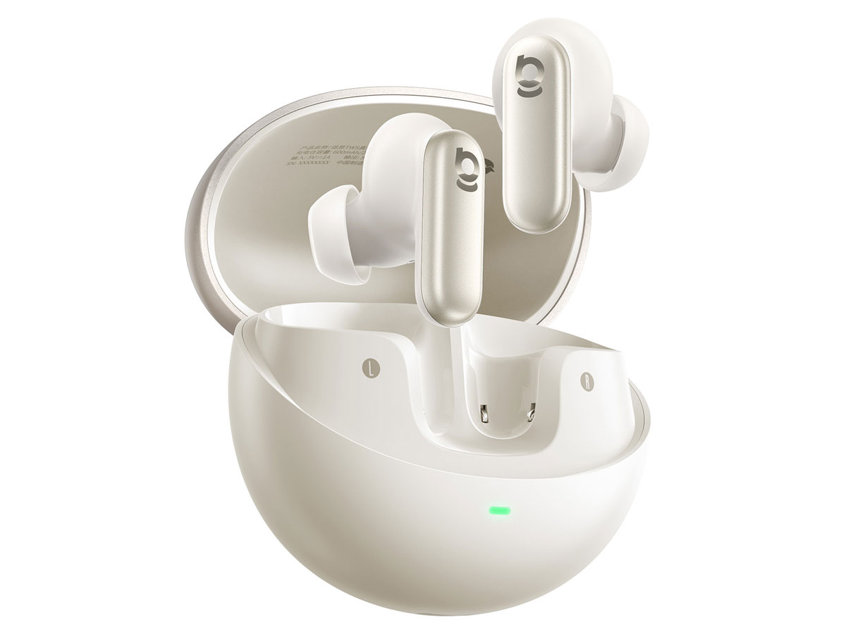 Słuchawki Baseus Inspire XP1 ANC Droga Mleczna - Widok ogólny wraz z otwartym etui ładującym