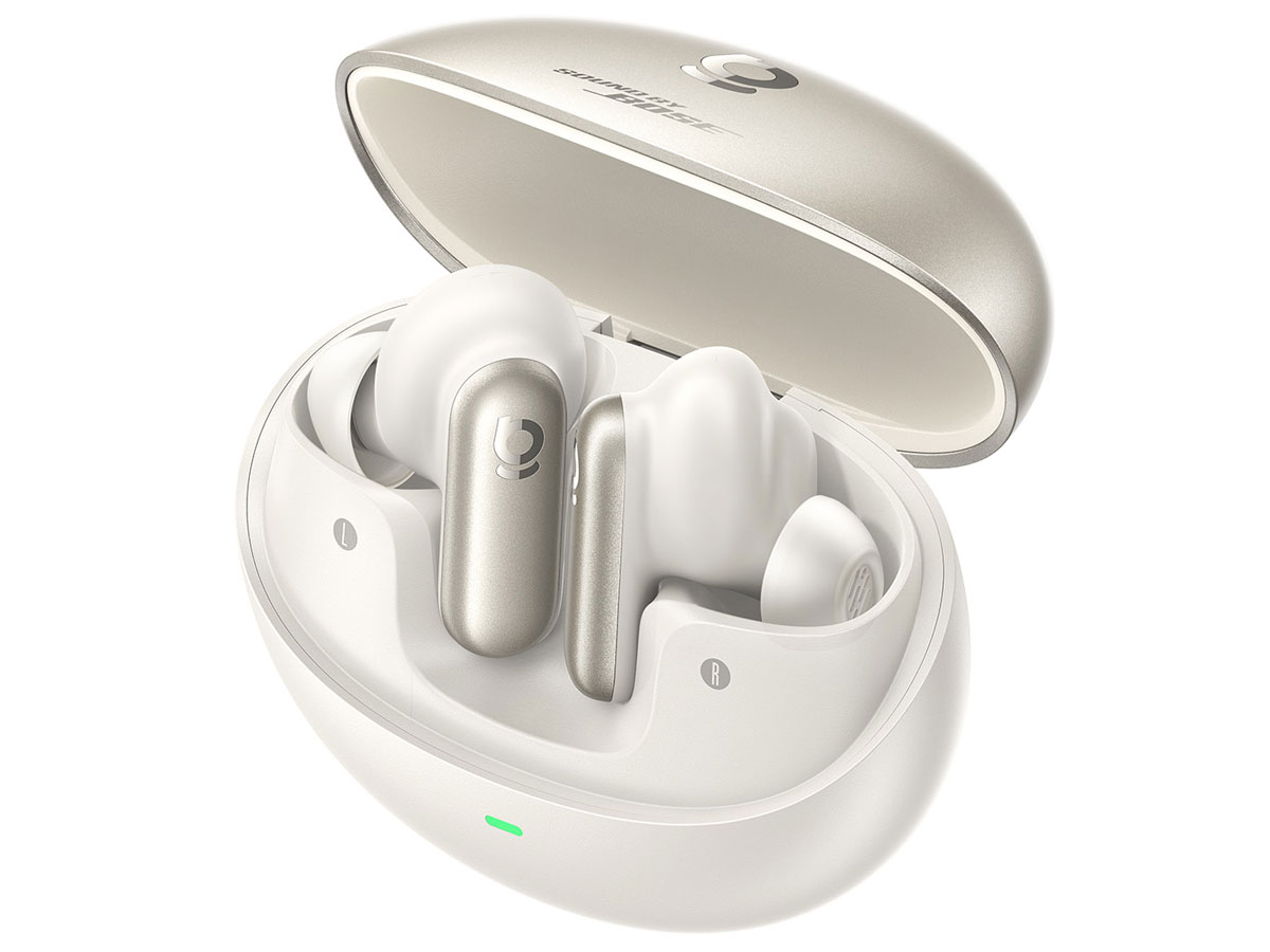 Słuchawki Baseus Inspire XP1 ANC Droga Mleczna - Widok ogólny wraz z otwartym etui ładującym