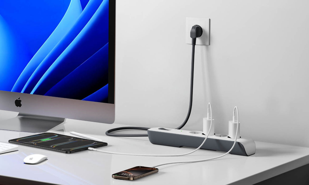 Belkin Überspannungsschutzleiste 525J, 4 Steckdosen