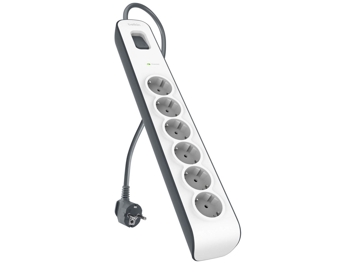 Belkin Überspannungsschutzleiste 650J, 6 Steckdosen