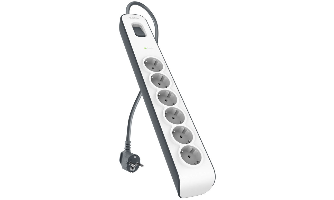 Belkin Überspannungsschutzleiste 650J, 6 Steckdosen