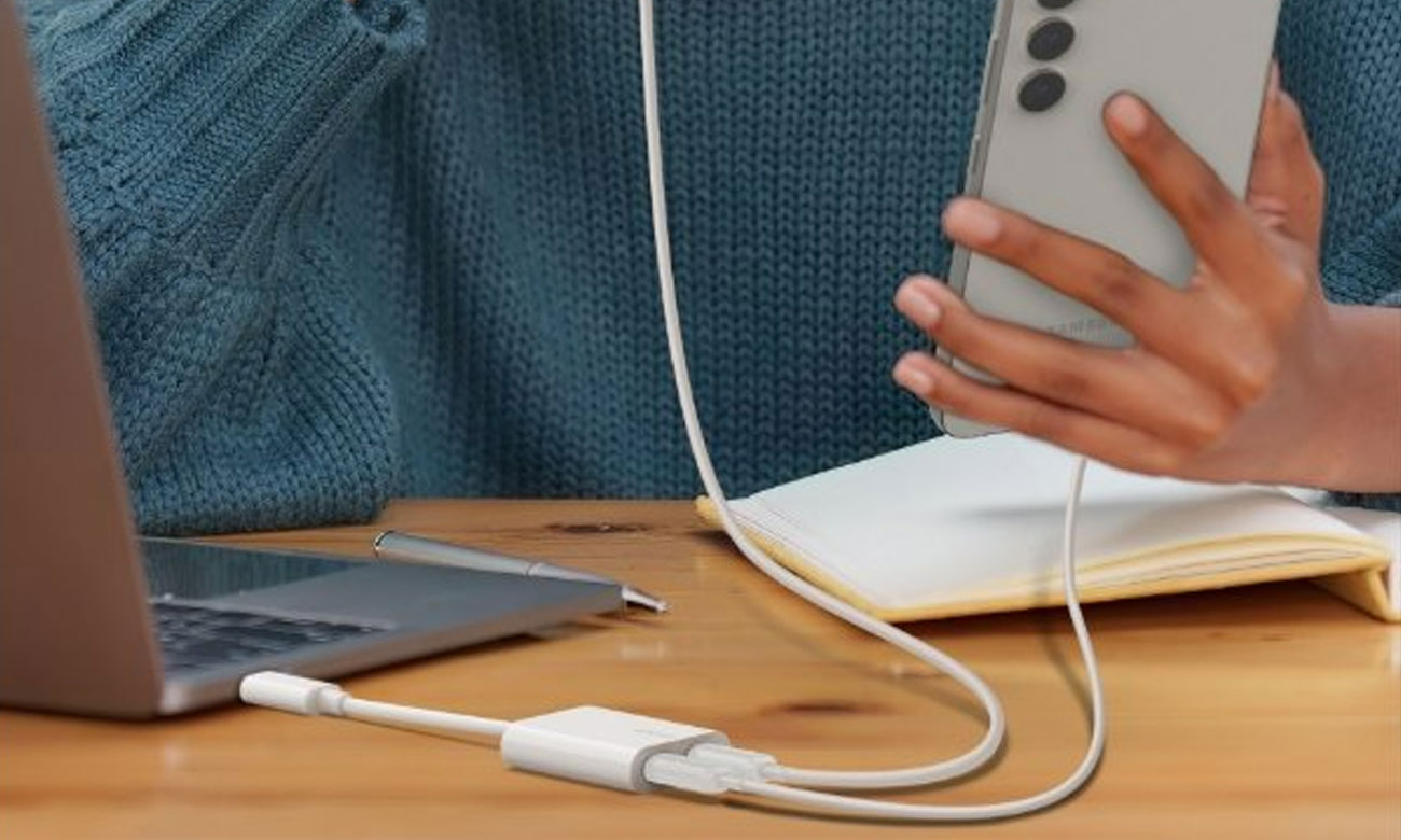 Belkin Adapter 2/USB-C für Audio und PD 60W, weiß
