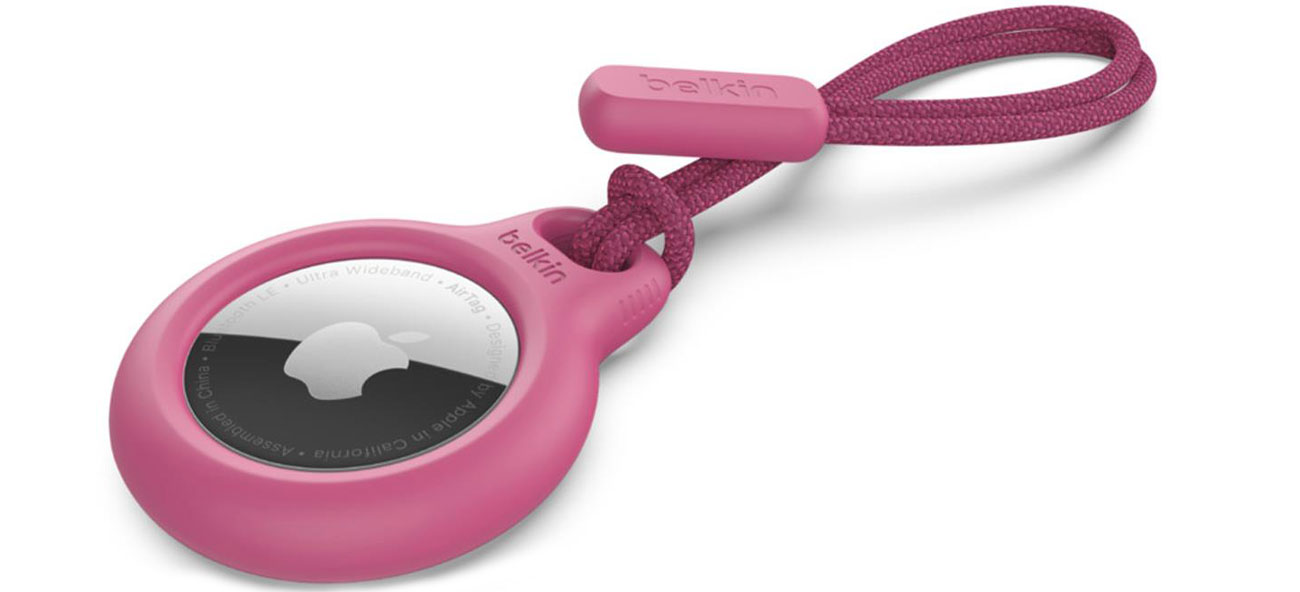 Secure AirTag Halterung Belkin Strap - Pink