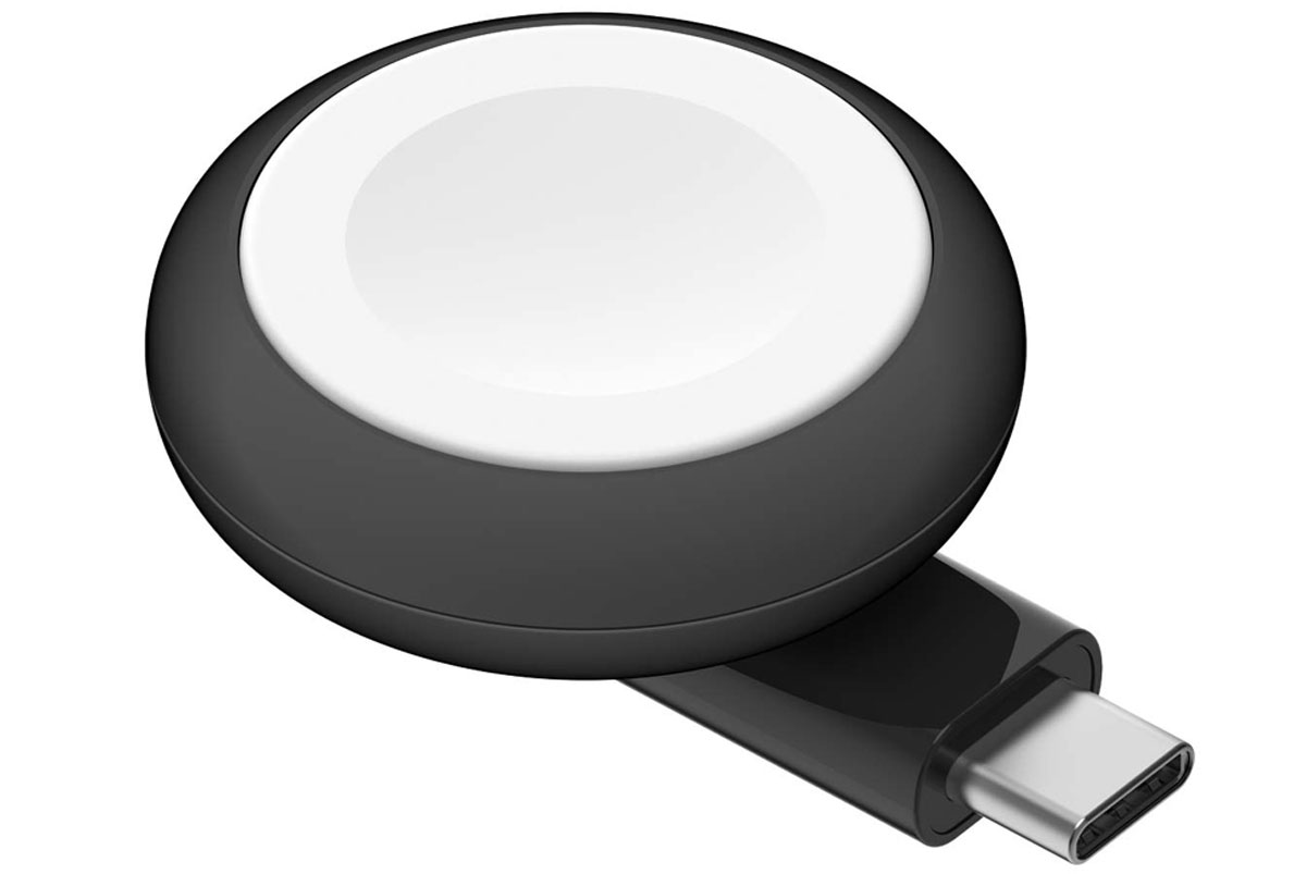 Tragbares Belkin USB-C Ladegerät für Apple Watch, schwarz