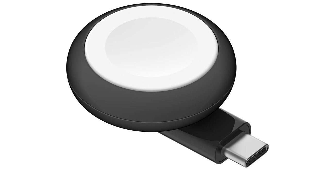 Tragbares Belkin USB-C Ladegerät für Apple Watch, schwarz