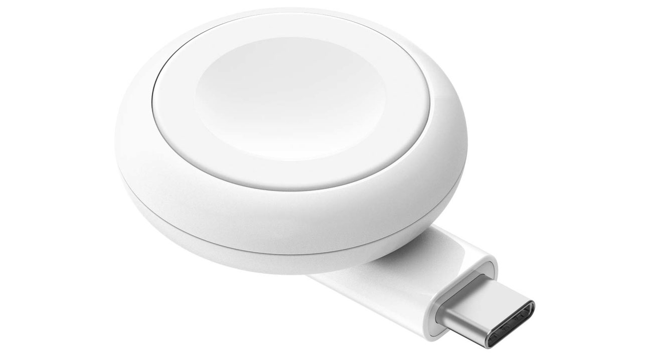 Tragbares Belkin USB-C Ladegerät für Apple Watch, weiß