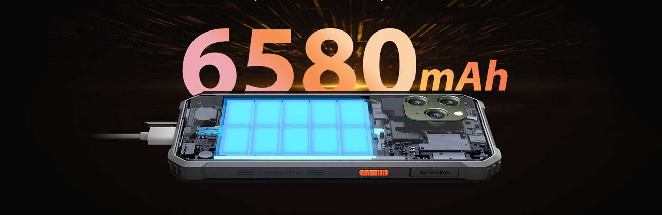 Blackview BV5300 PRO batterie 6580 mAh