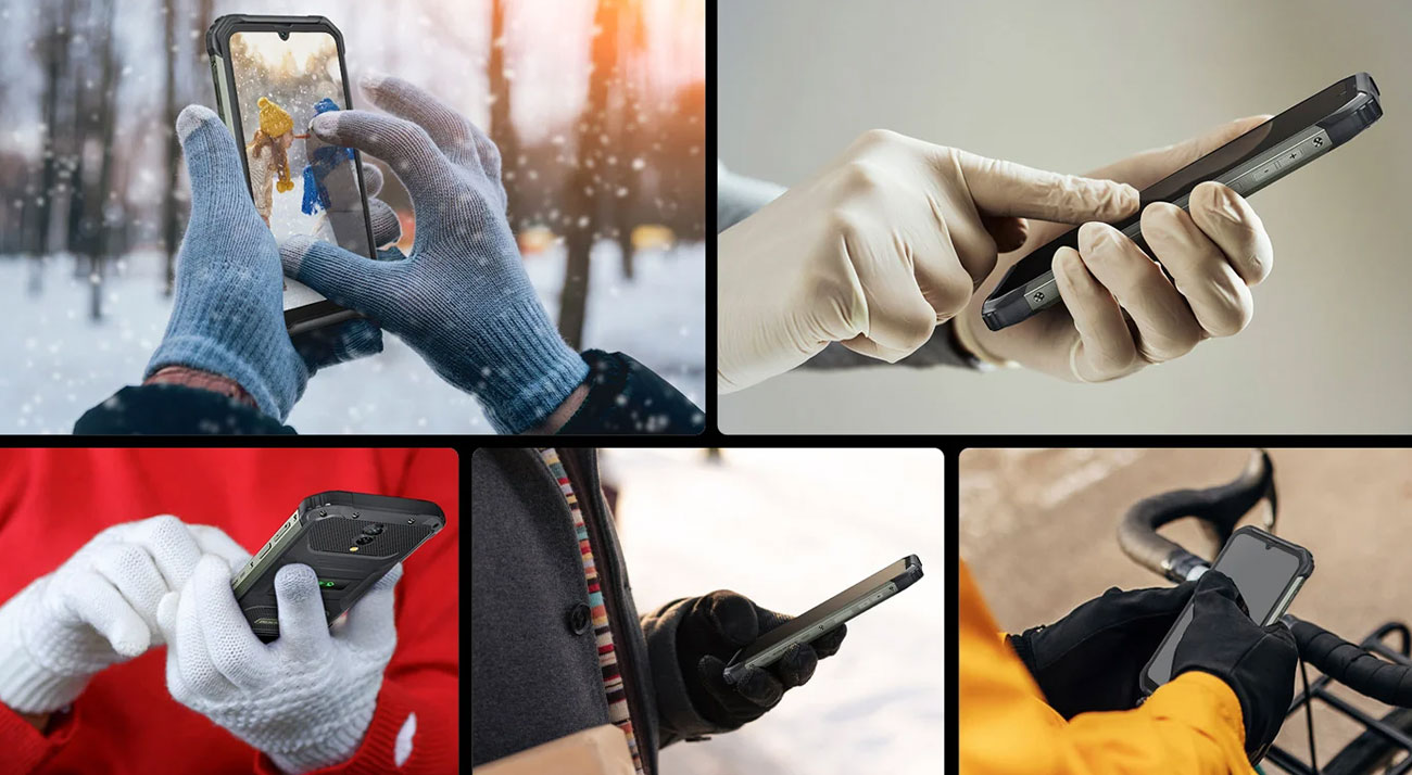 Blackview BV7200 obsługa ekranu w rękawiczkach