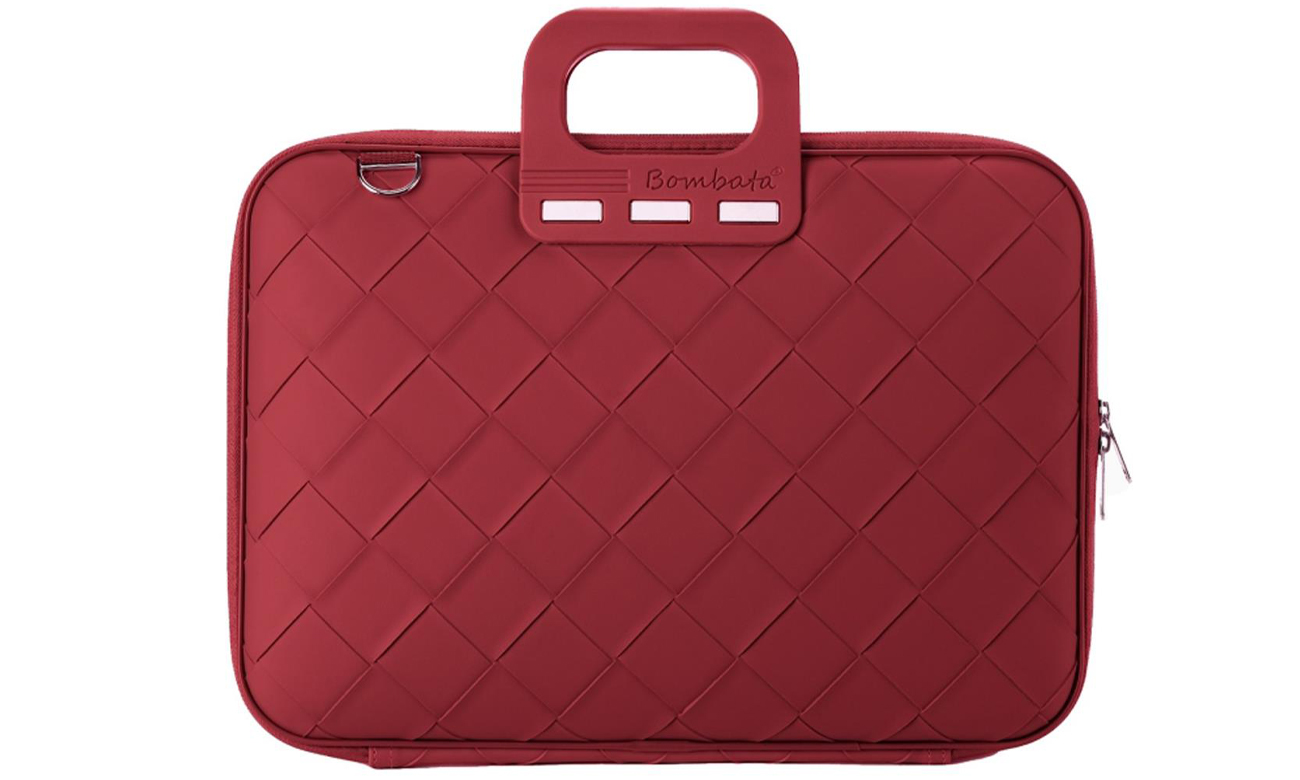 Torba Bombata Intrecciato 15-16 Burgundy