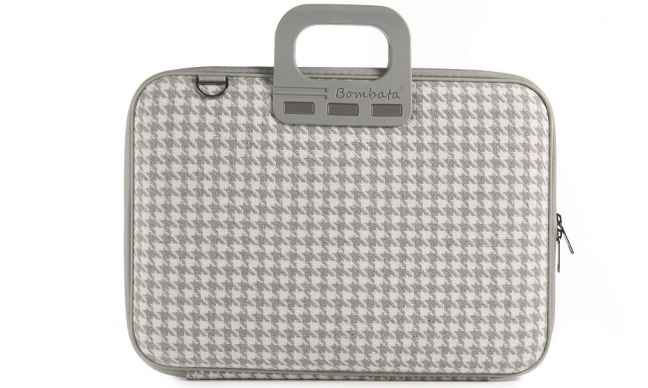 Laptoptasche Bombata Pied de Poule 15.6 hellgrau