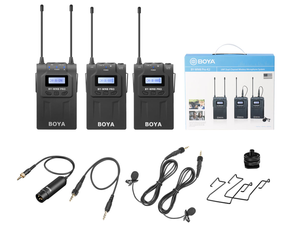 Bügelmikrofon Boya BY-M1 PRO II Lavalier - Gesamtansicht