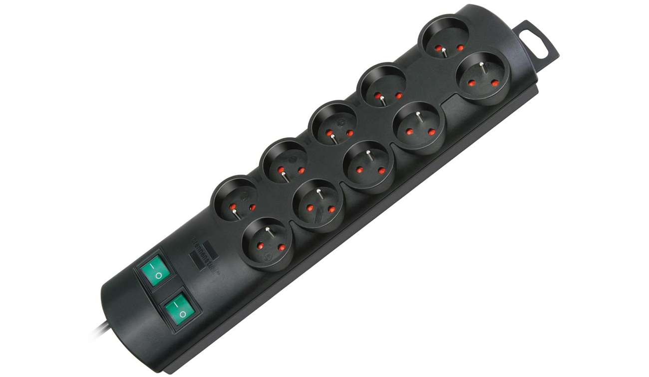 Brennenstuhl Primera-Line Steckdosenleiste - 10 Steckdosen, 2m, schwarz