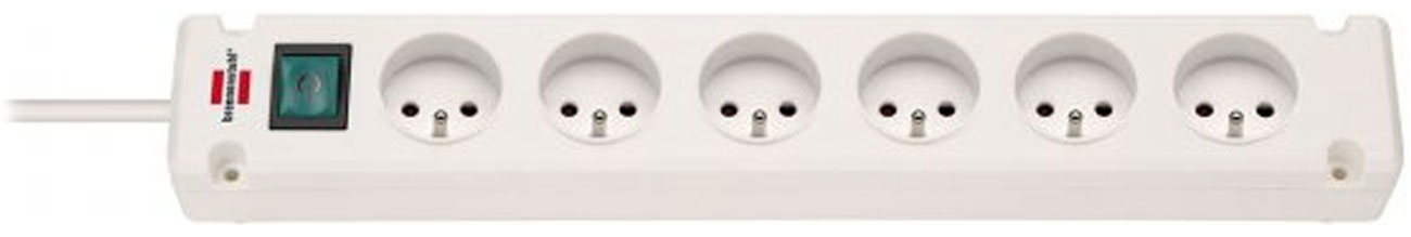 Brennenstuhl Bremounta Steckdosenleiste - 6 Steckdosen, 3m, weiß