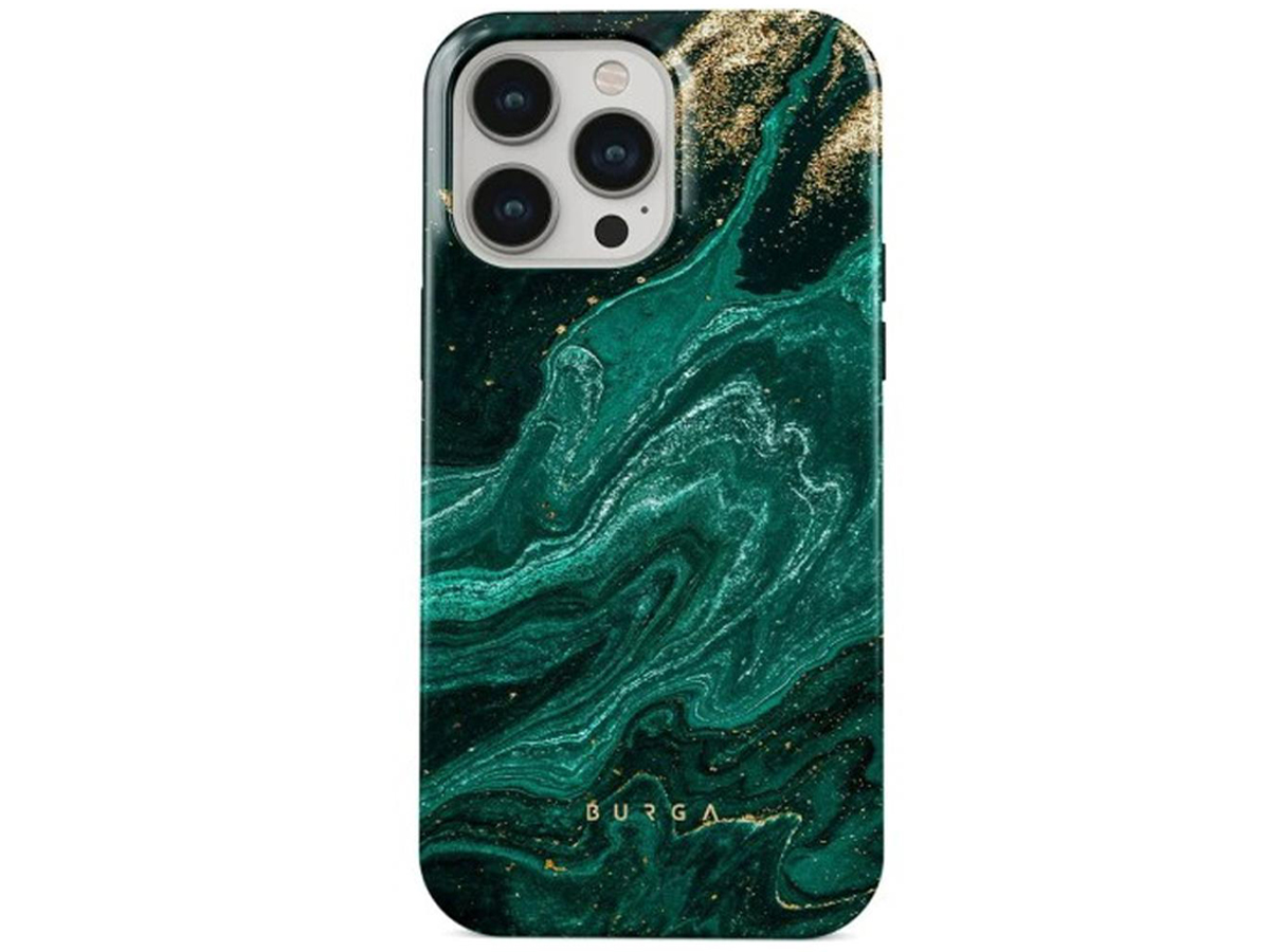 Burga Tough MagSafe Hülle Gunmetal iPhone 15 Pro Almond Latte