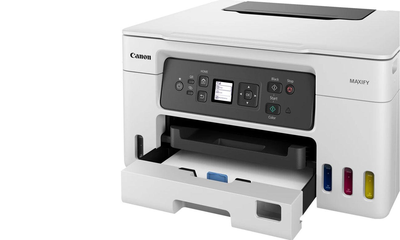 Canon MAXIFY GX3040 widok z przodu, otwarta kaseta