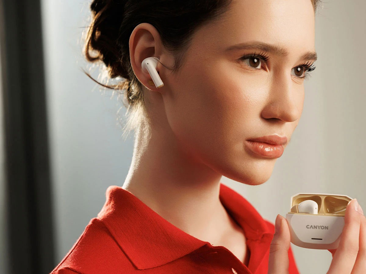 Drahtlose Kopfhörer CANYON HEXAGON 7 Weiß-beige - Lifestyle-Grafik