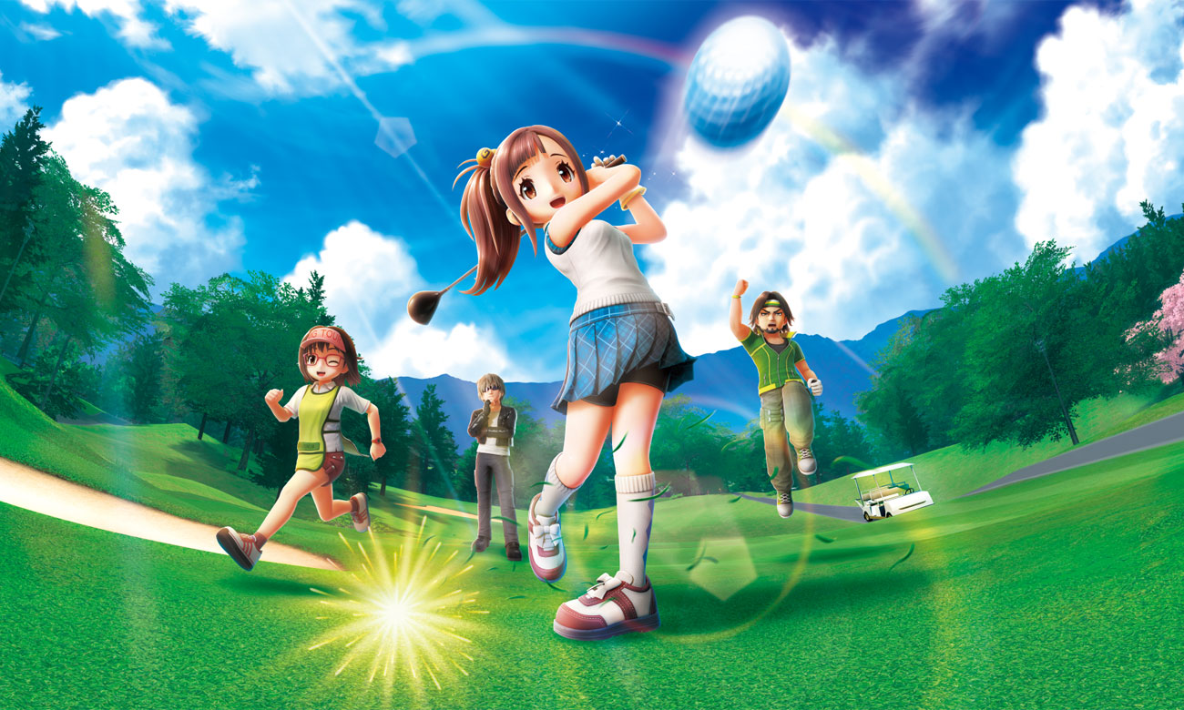 Grafik key art aus dem Spiel Everybody's Golf Hot Shots