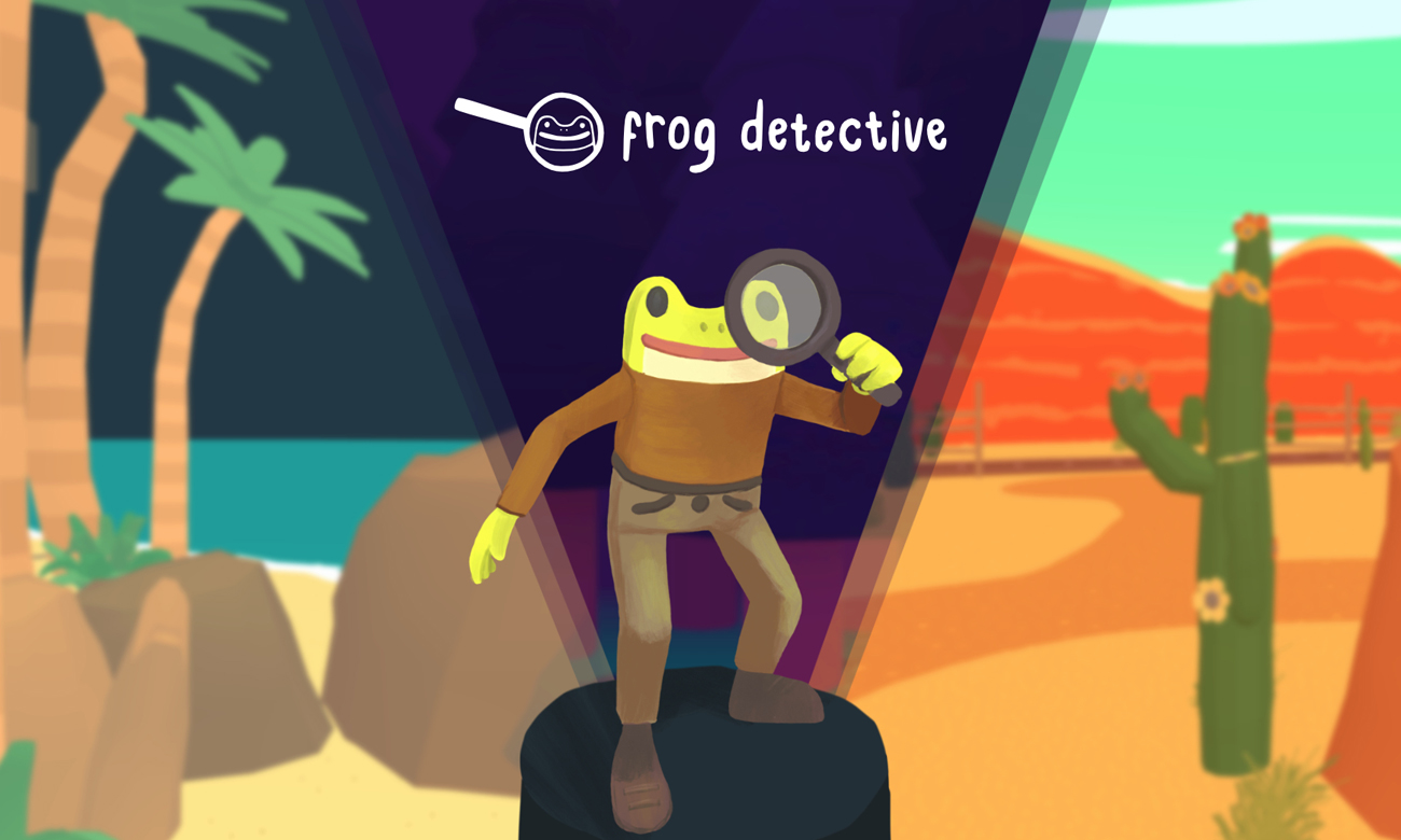 Grafik Key Art aus dem Spiel Frog Detective: The Entire Mystery