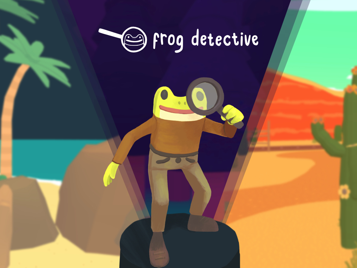 Grafik Key Art aus dem Spiel Frog Detective: The Entire Mystery