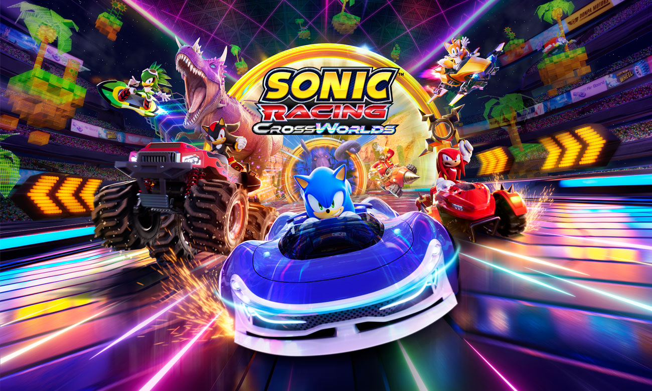 Grafik key art von Sonic Racing: CrossWorlds