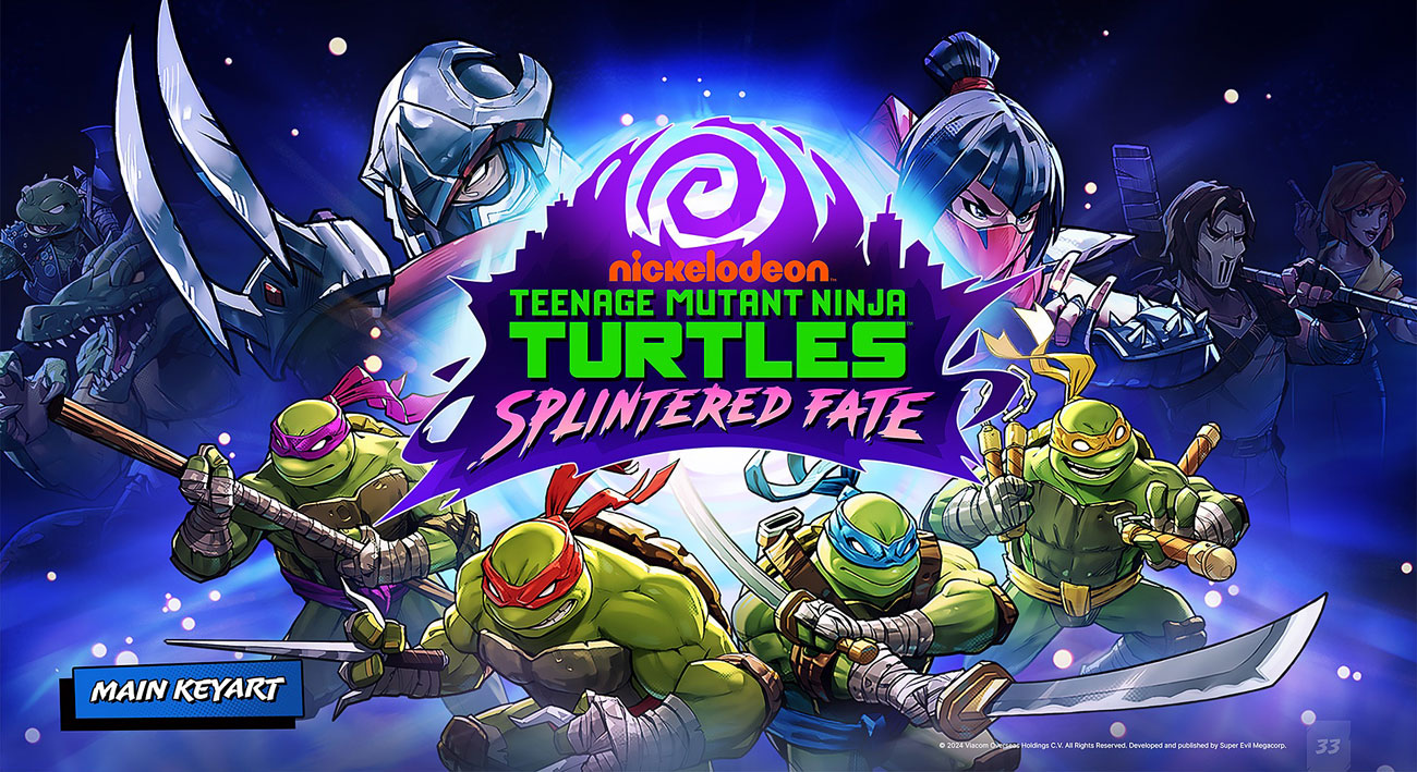 Grafik key art aus dem Spiel Teenage Mutant Ninja Turtles: Splintered Fate