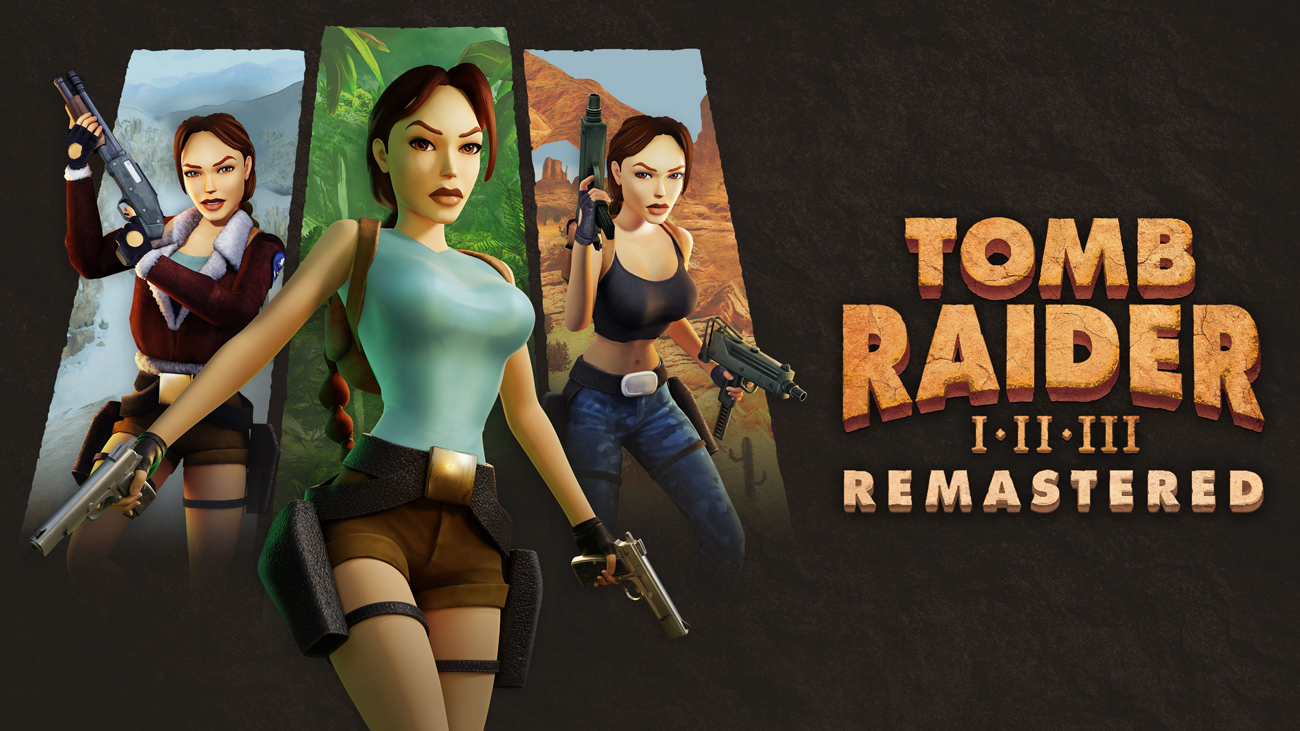 Grafika key art z Tomb Raider I-III Remastered Starring Lara Croft