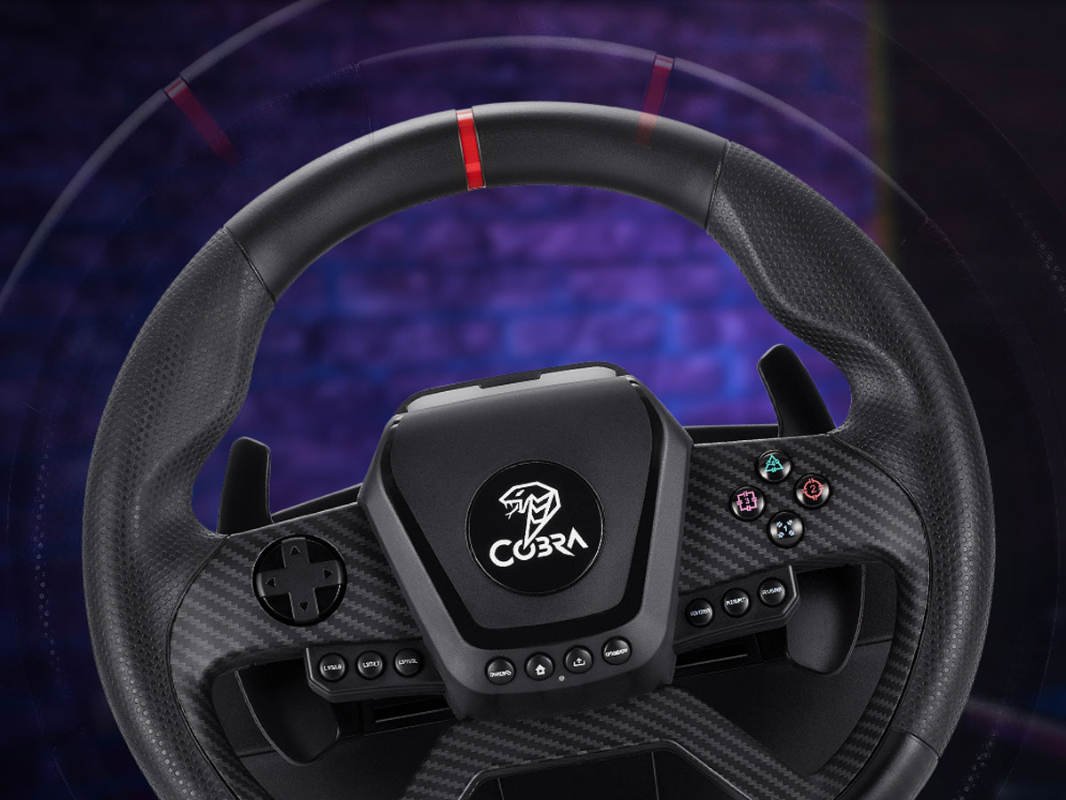 Cobra GT987FF PRO Lenkrad – Reale Vibrationen und hoher Bedienkomfort