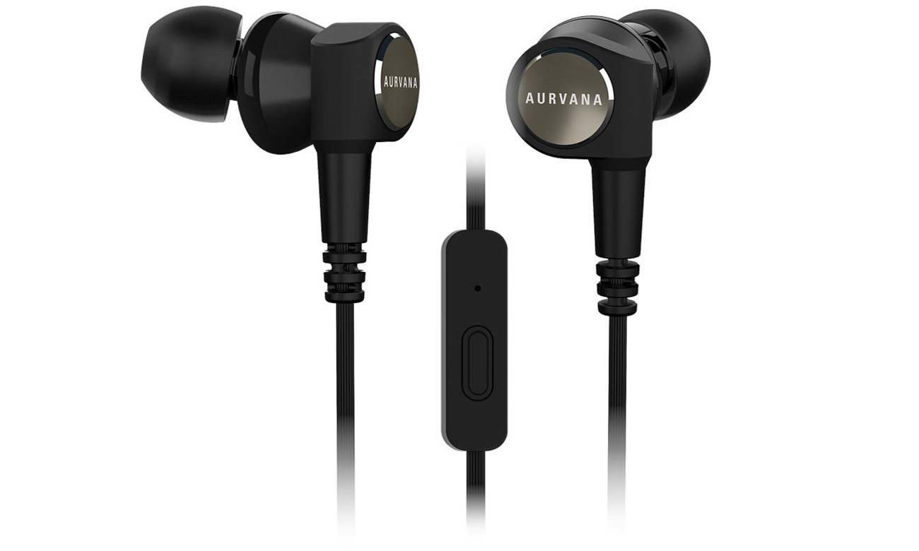 Słuchawki dokanałowe Creative Aurvana Trio LS - Zbliżenie na słuchawki i pilota